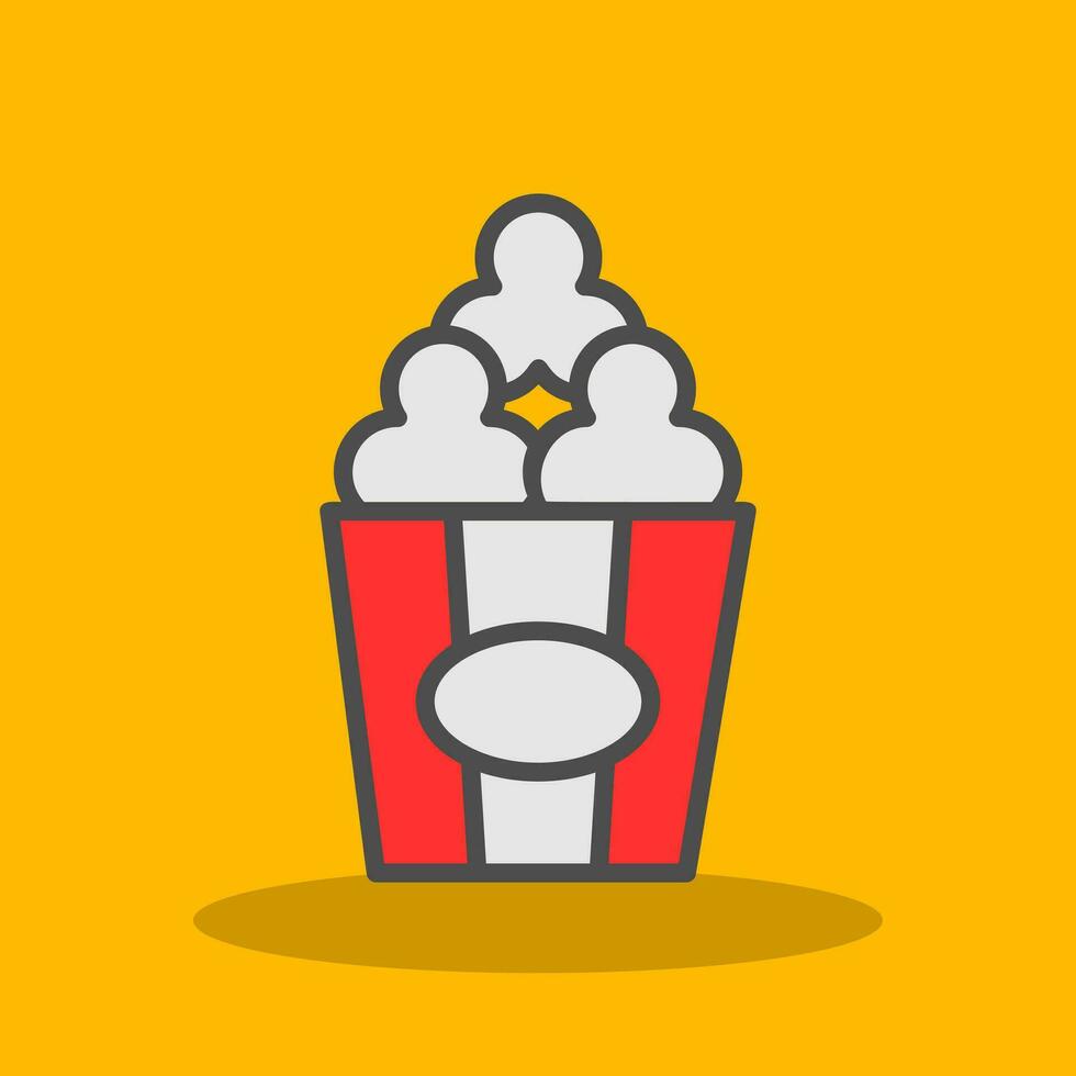 Popcorn  Vector Icon Design