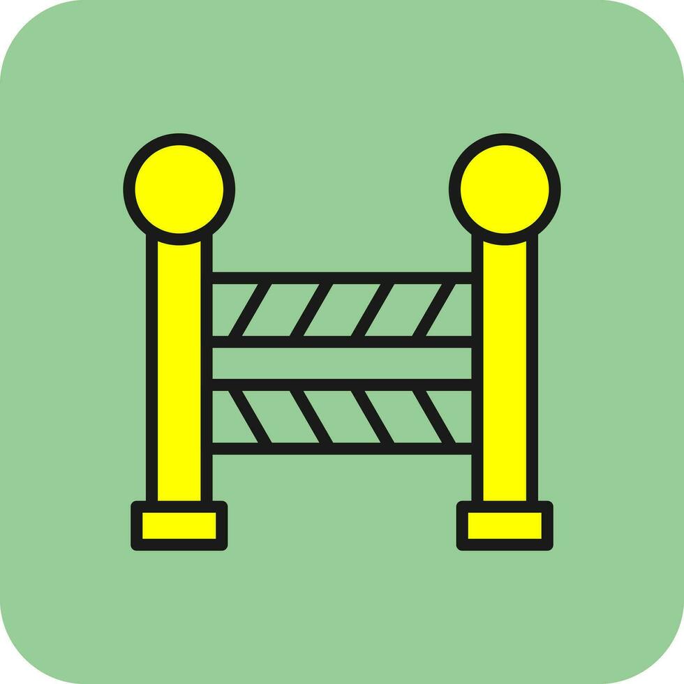 Road Barrier  Vector Icon Design