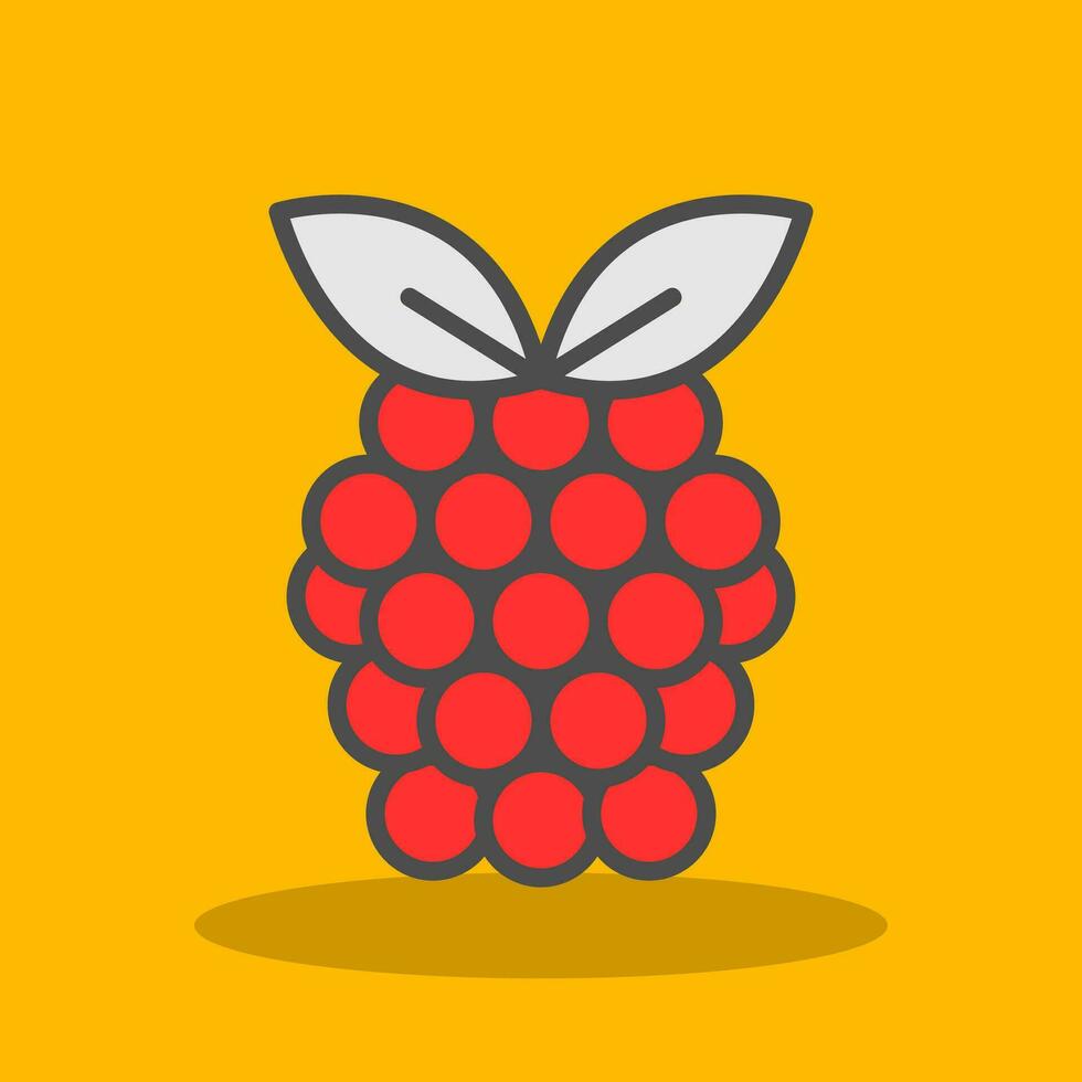 Raspberry Vector Icon Design