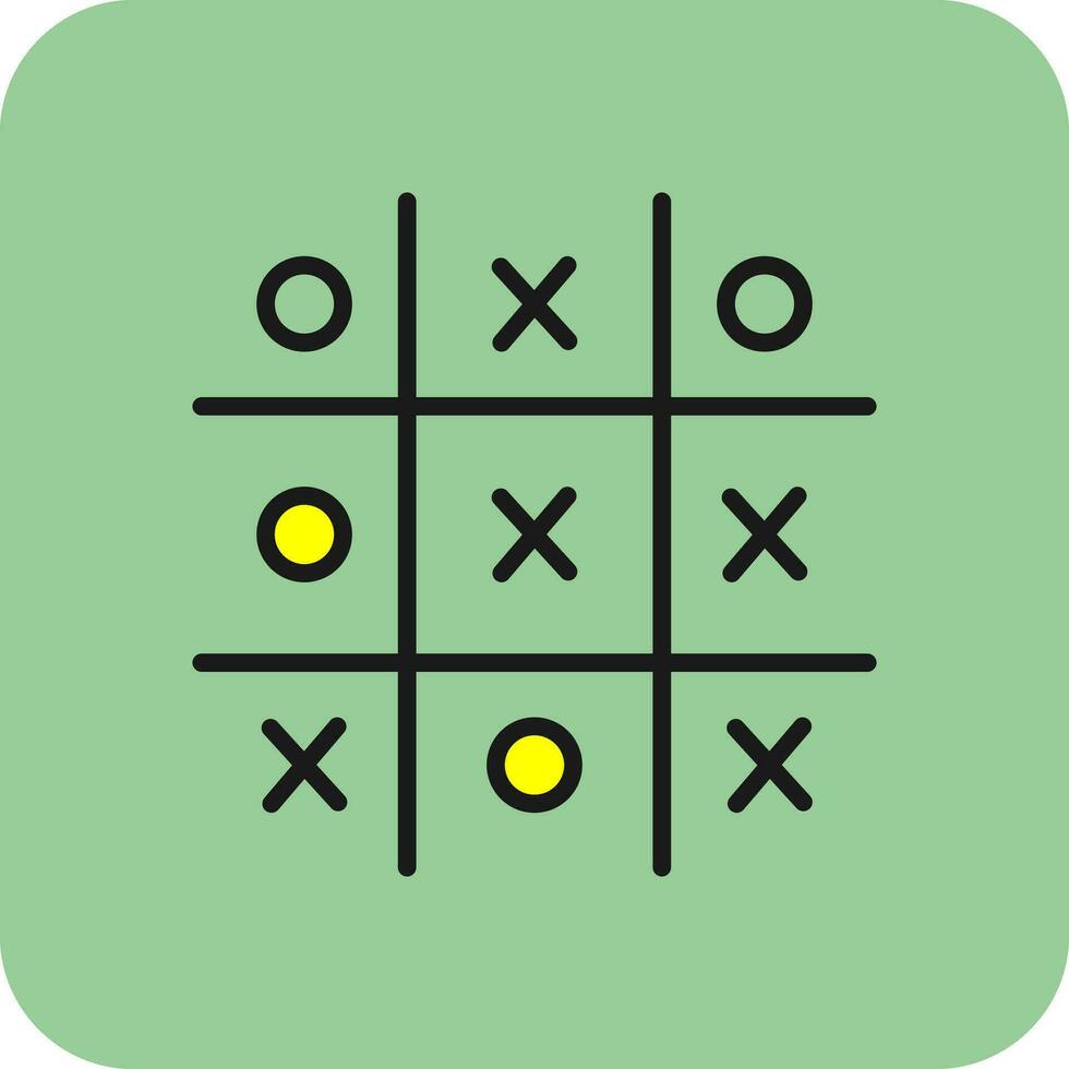Tic Tac Toe  Vector Icon Design