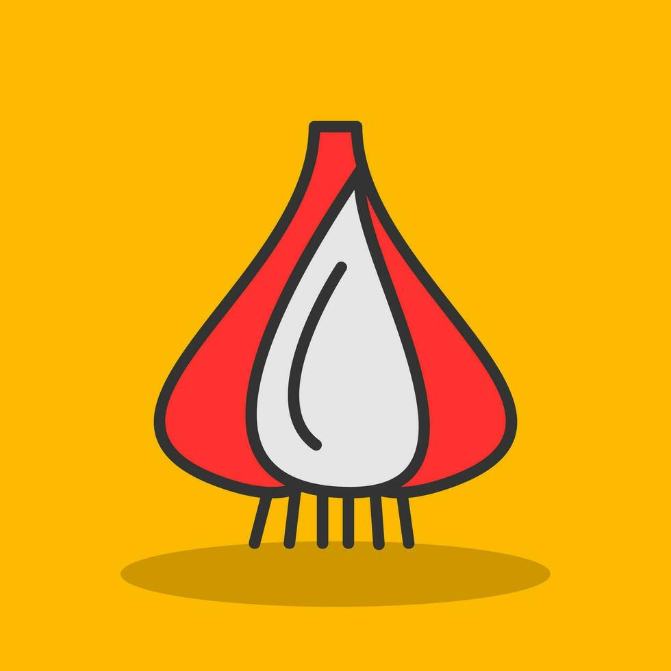 Garlic Vector Icon Design