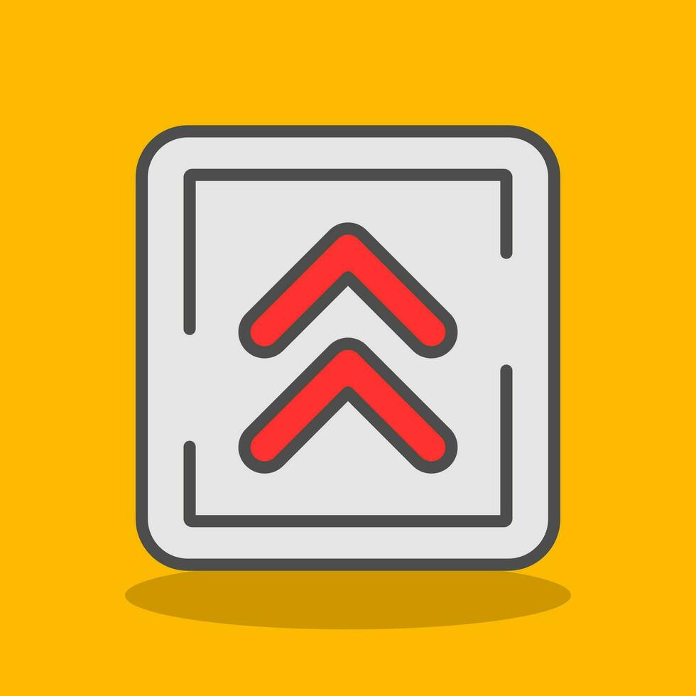 Up Arrows Vector Icon Design