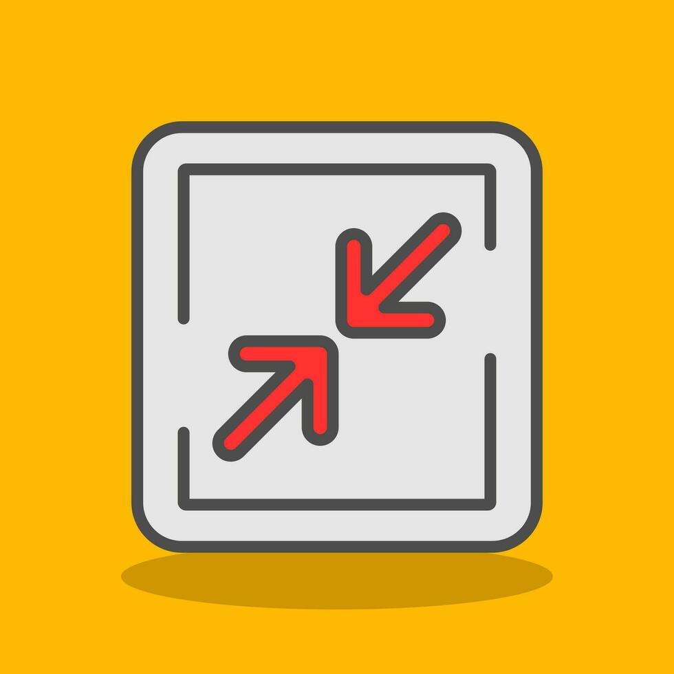 Minimize Sign Vector Icon Design