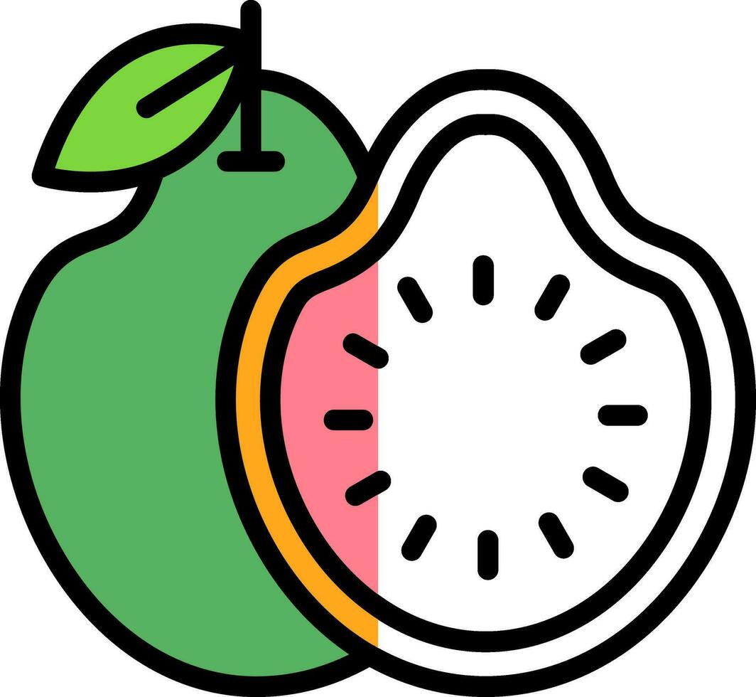 guayaba vector icono diseño