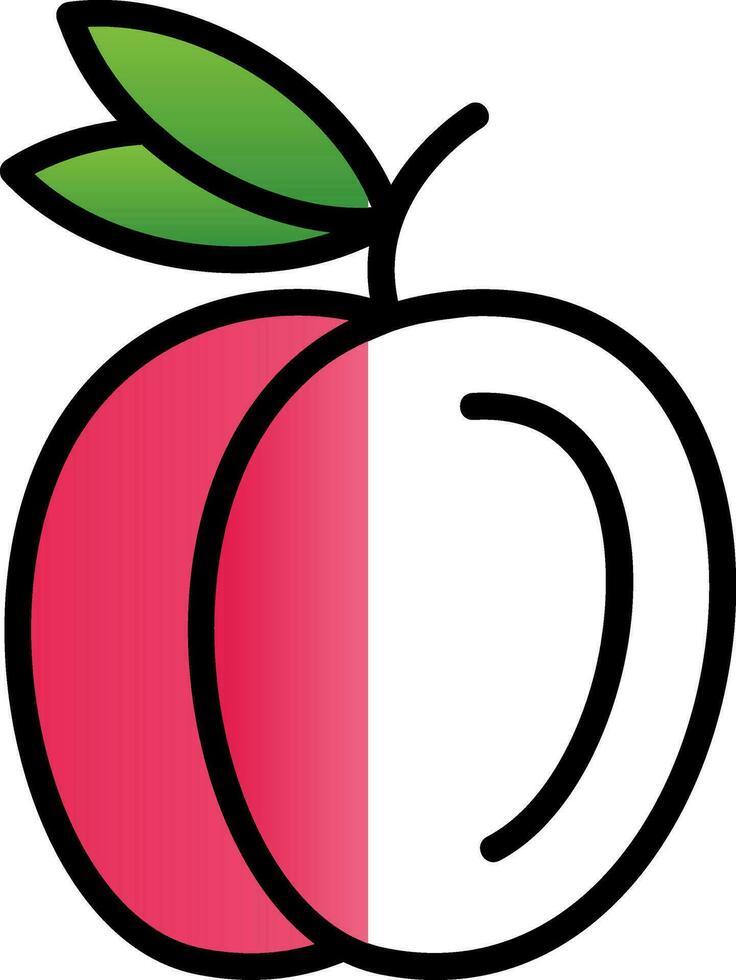 Peach Vector Icon Design