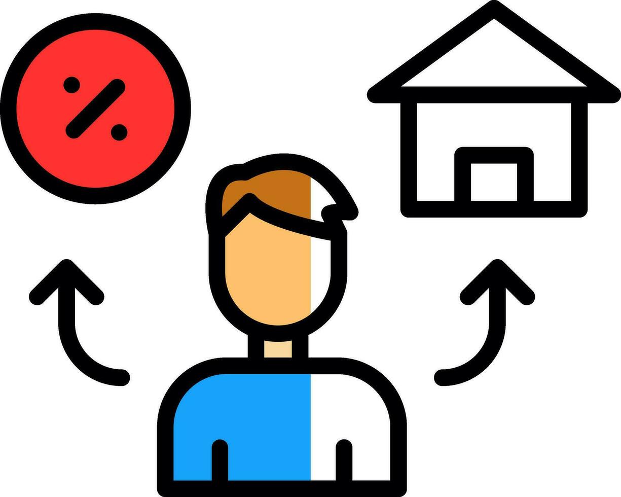 Mortgage Vector Icon Design