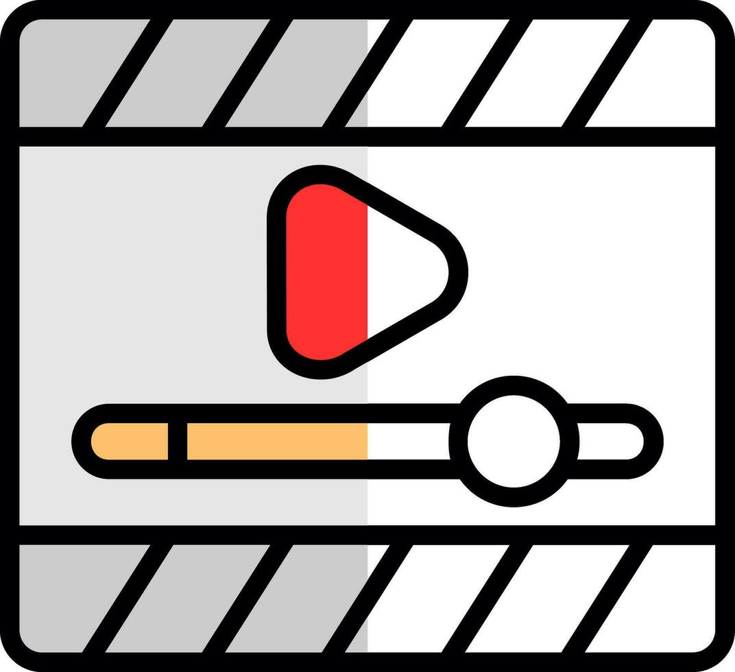 Video Player  Vector Icon Design