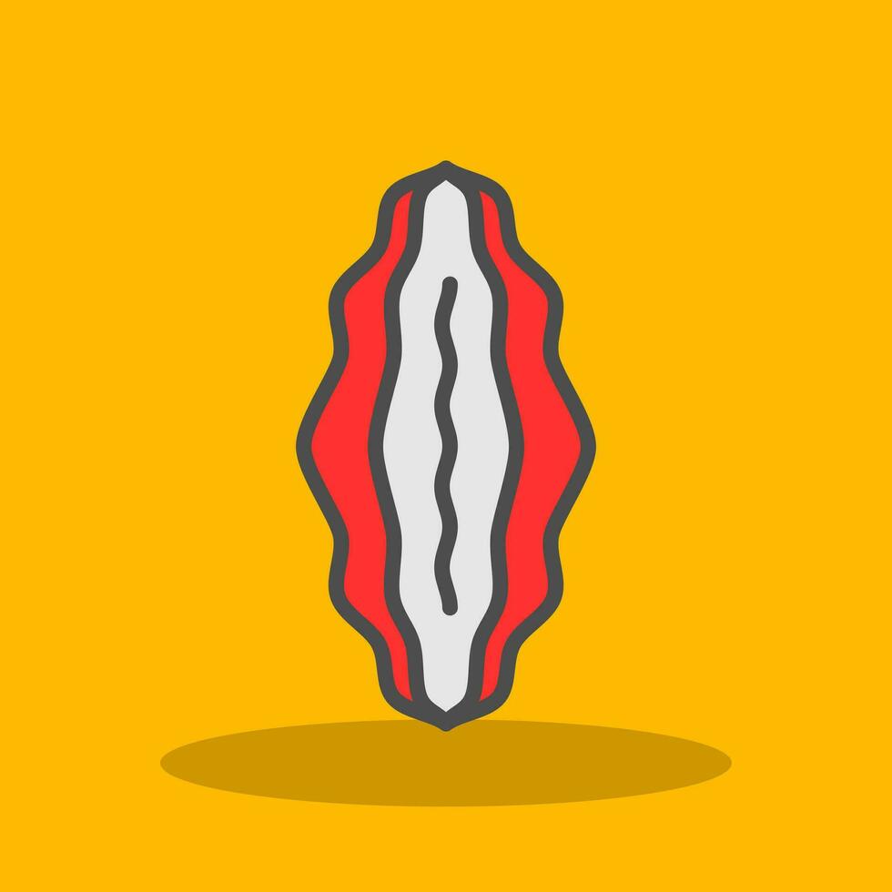 Bitter Melon Vector Icon Design