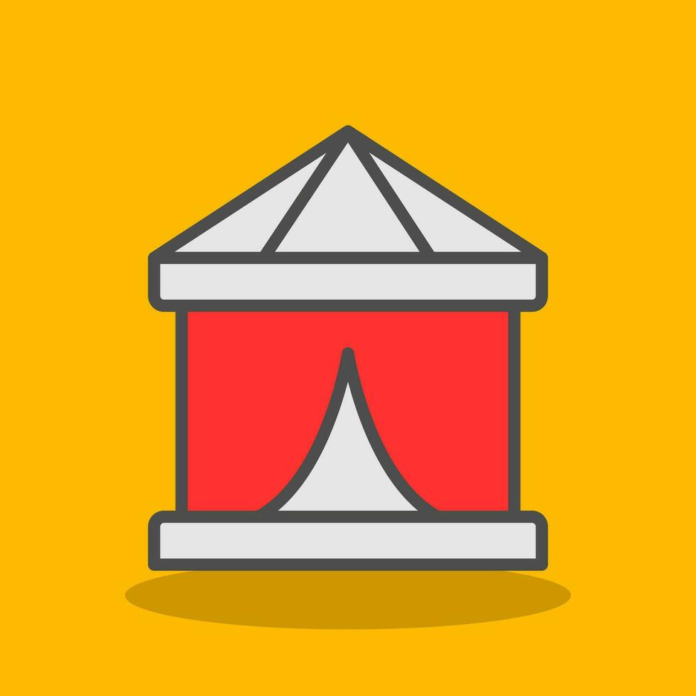 Circus Tent  Vector Icon Design