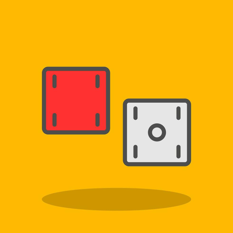 Dices  Vector Icon Design