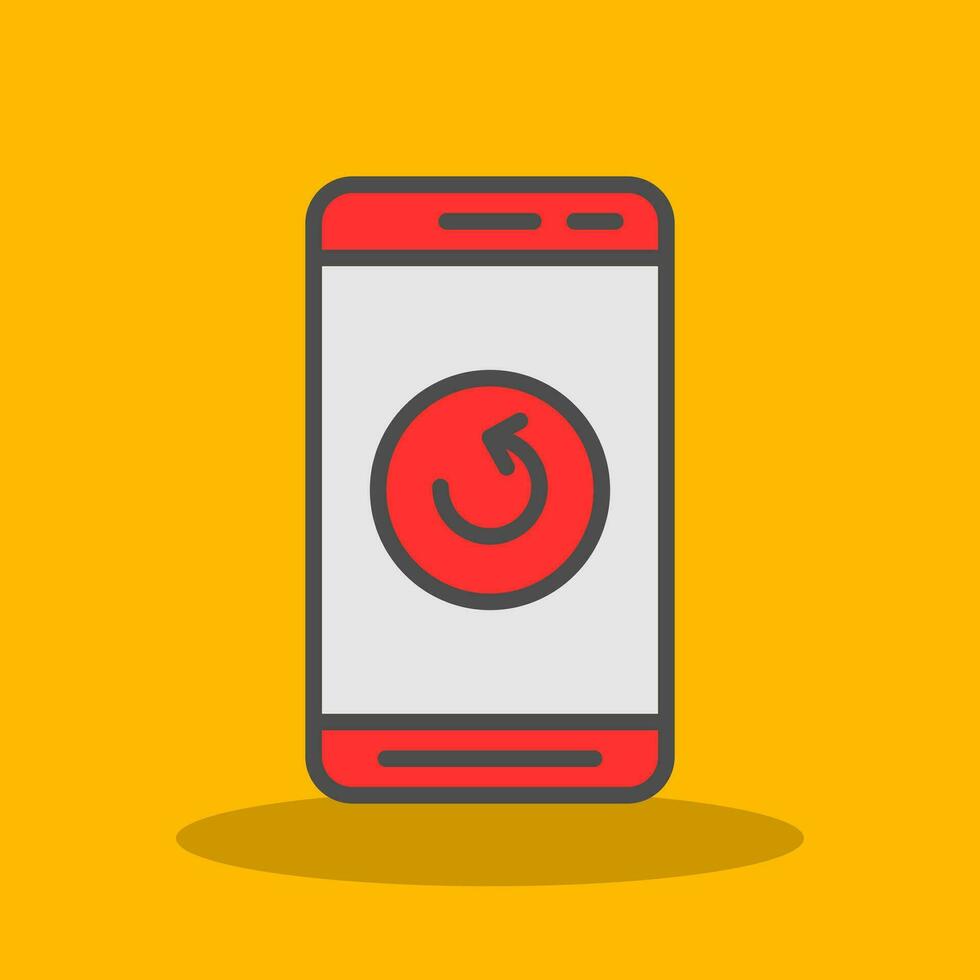 Mobile Refresh  Vector Icon Design