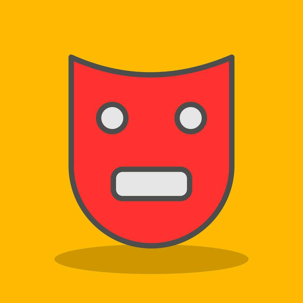 Theatre Mask  Vector Icon Design