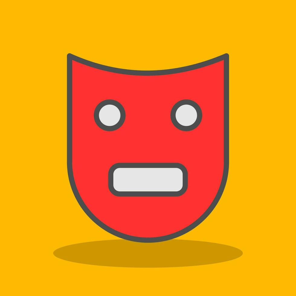 Theatre Mask  Vector Icon Design