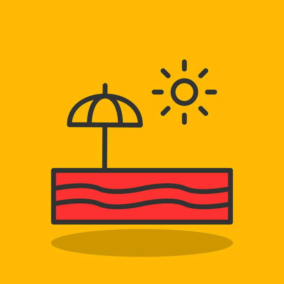 Beach  Vector Icon Design