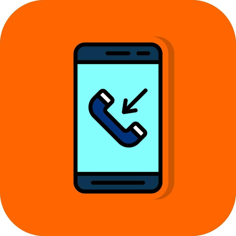 Incoming Call  Vector Icon Design