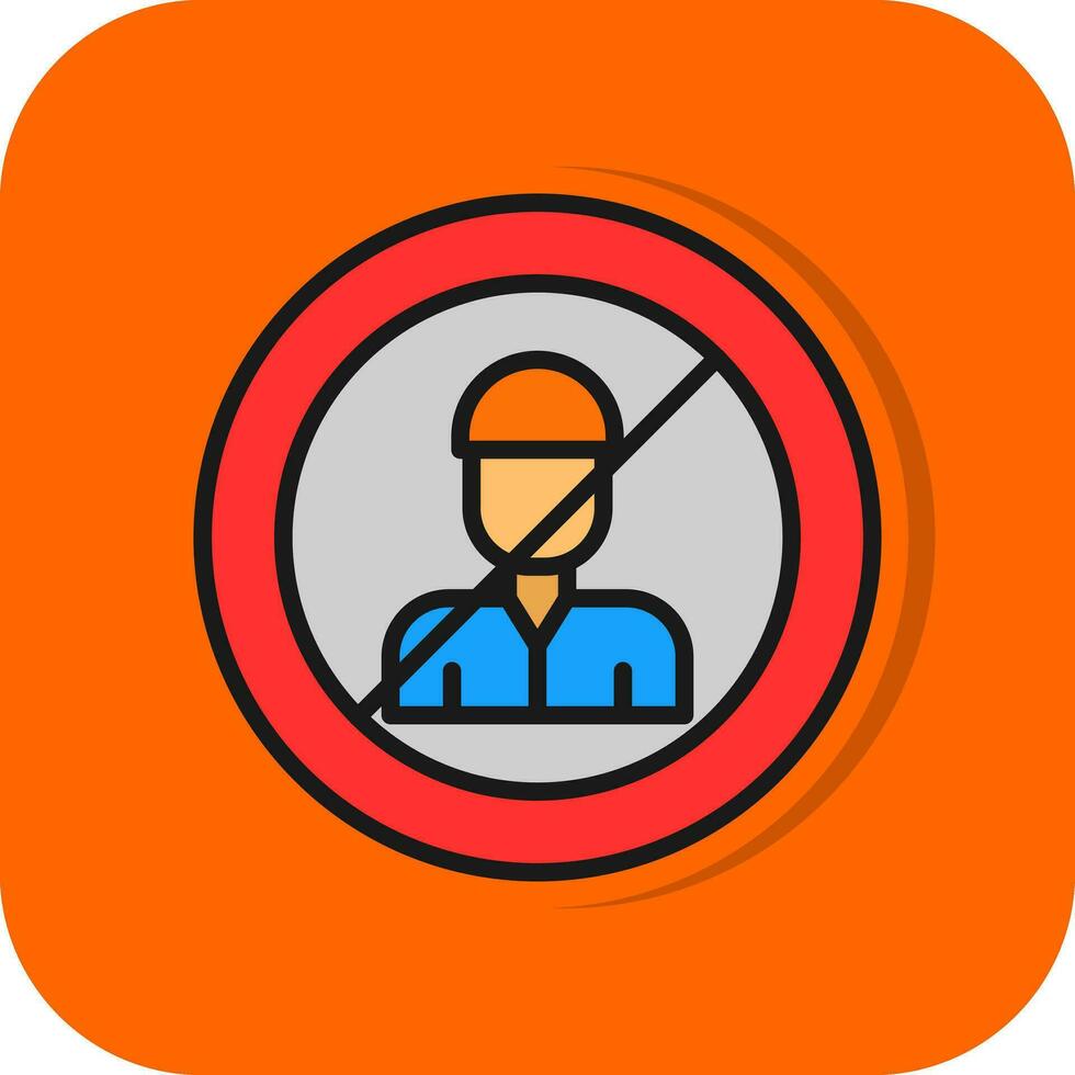 No Child Labor  Vector Icon Design