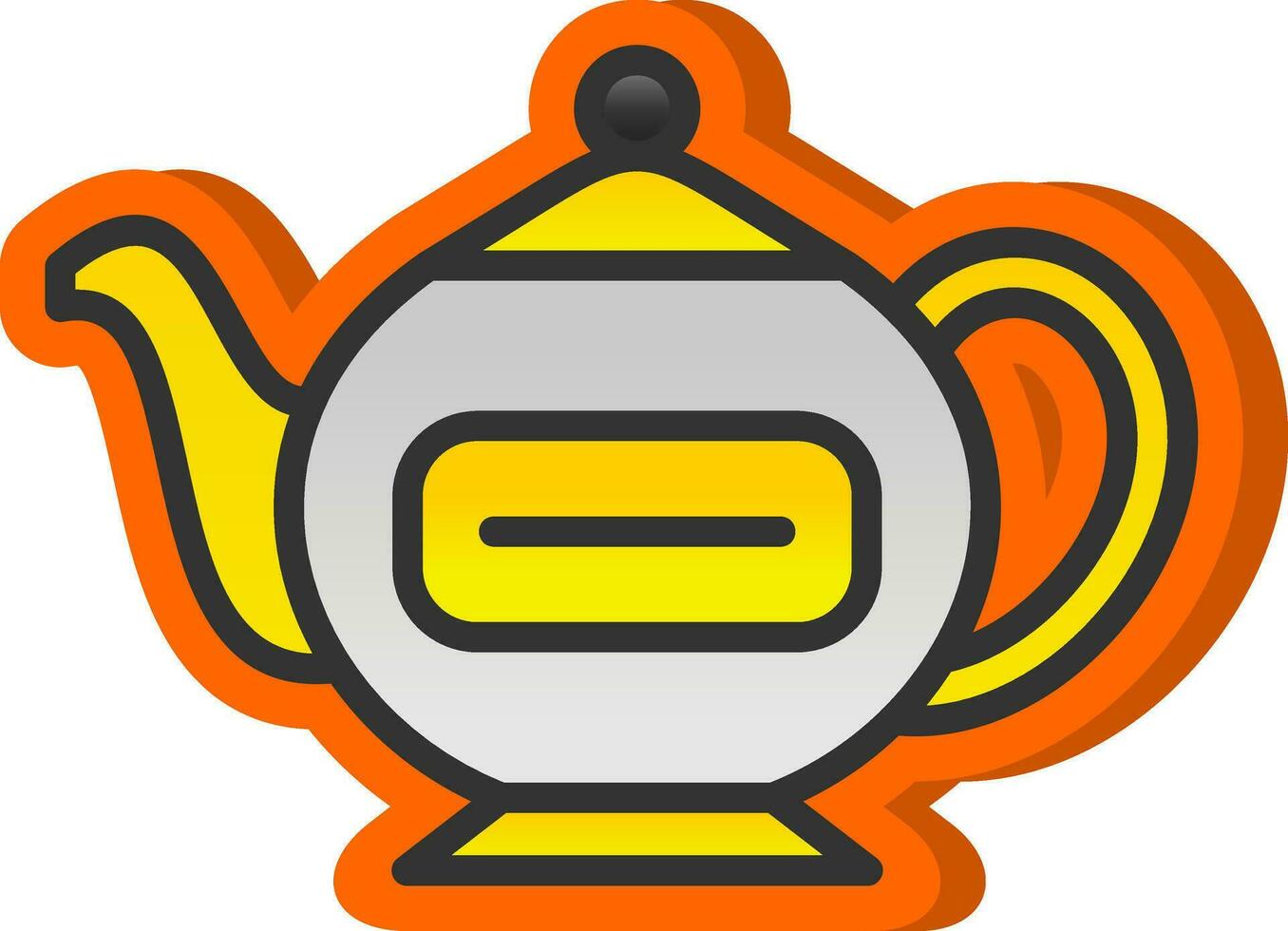 Teapot Vector Icon Design