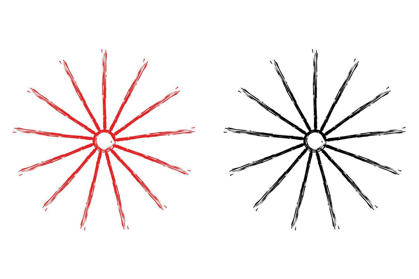 Grunge stroke circle Wagon wooden wheel icon, wheel vector icon on a isolated background.