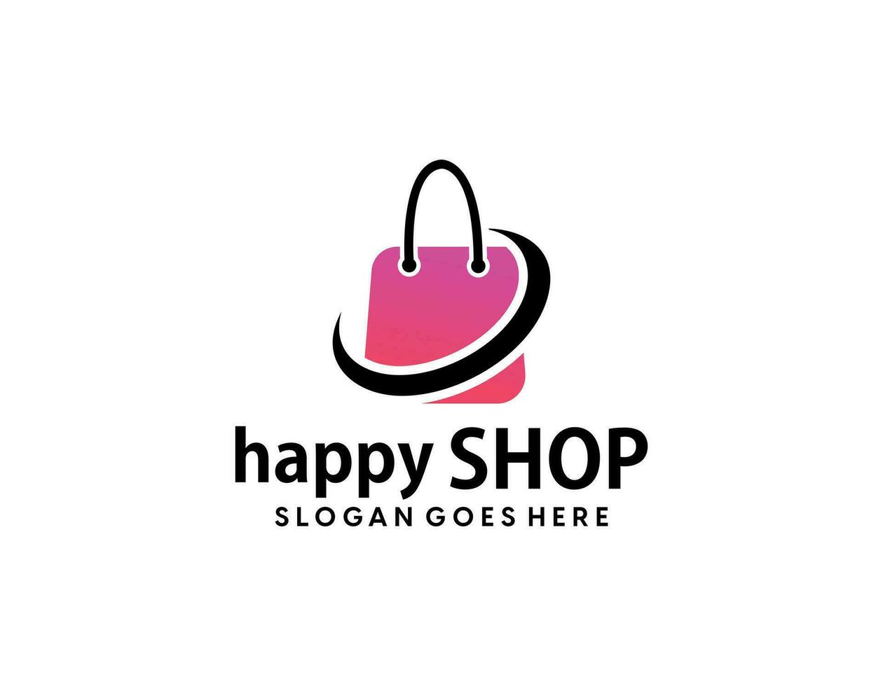 Shopping logo, E-commerce logotype, Shooping website, Purple gradient, Women's shopping website, fast shopping, E-store, website, application, template, business, company, online shop vector