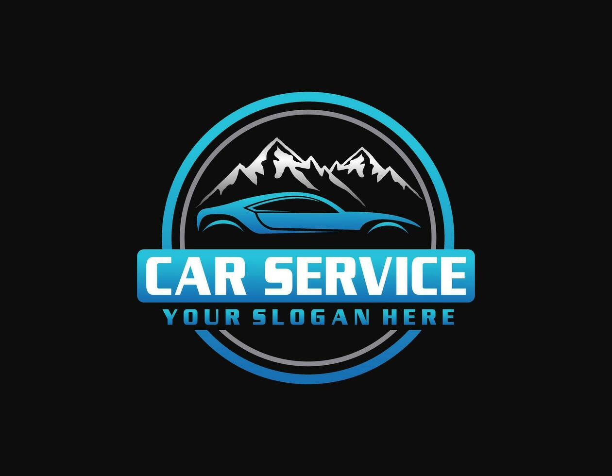 Auto style car logo design vector