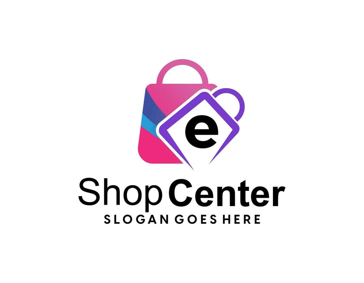 Online Shop Logo Template Design Vector