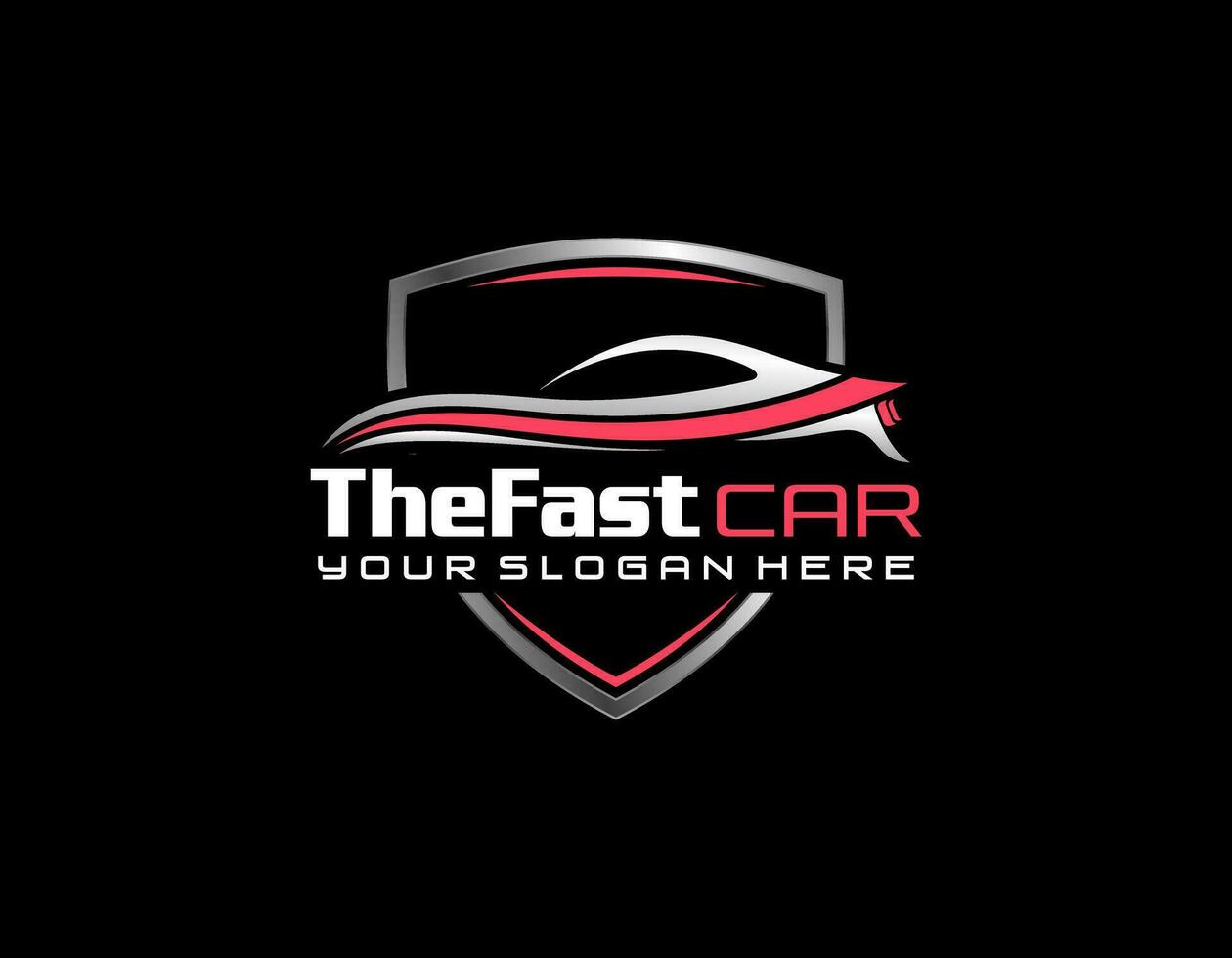 Sports car logo silhouetteShowroom dealer icon. Vector illustration.