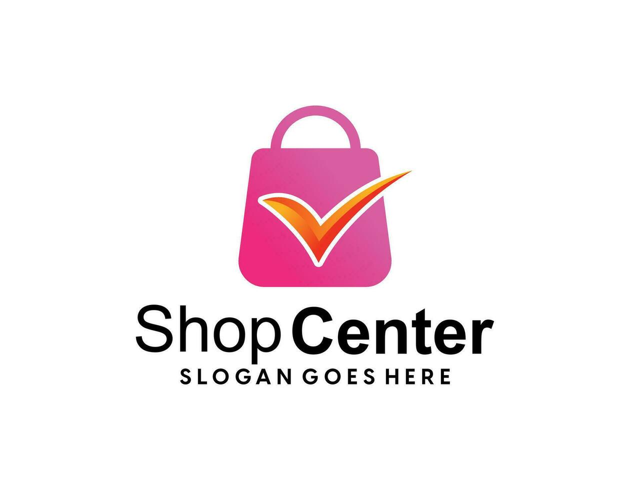Online Shop Logo Template Design Vector