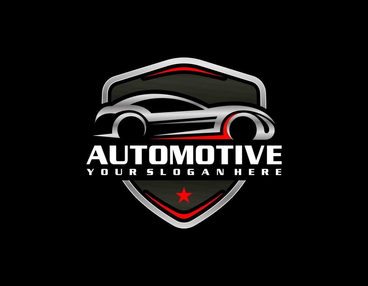 Auto garage dealership brand identity design elements. Vector illustrations.