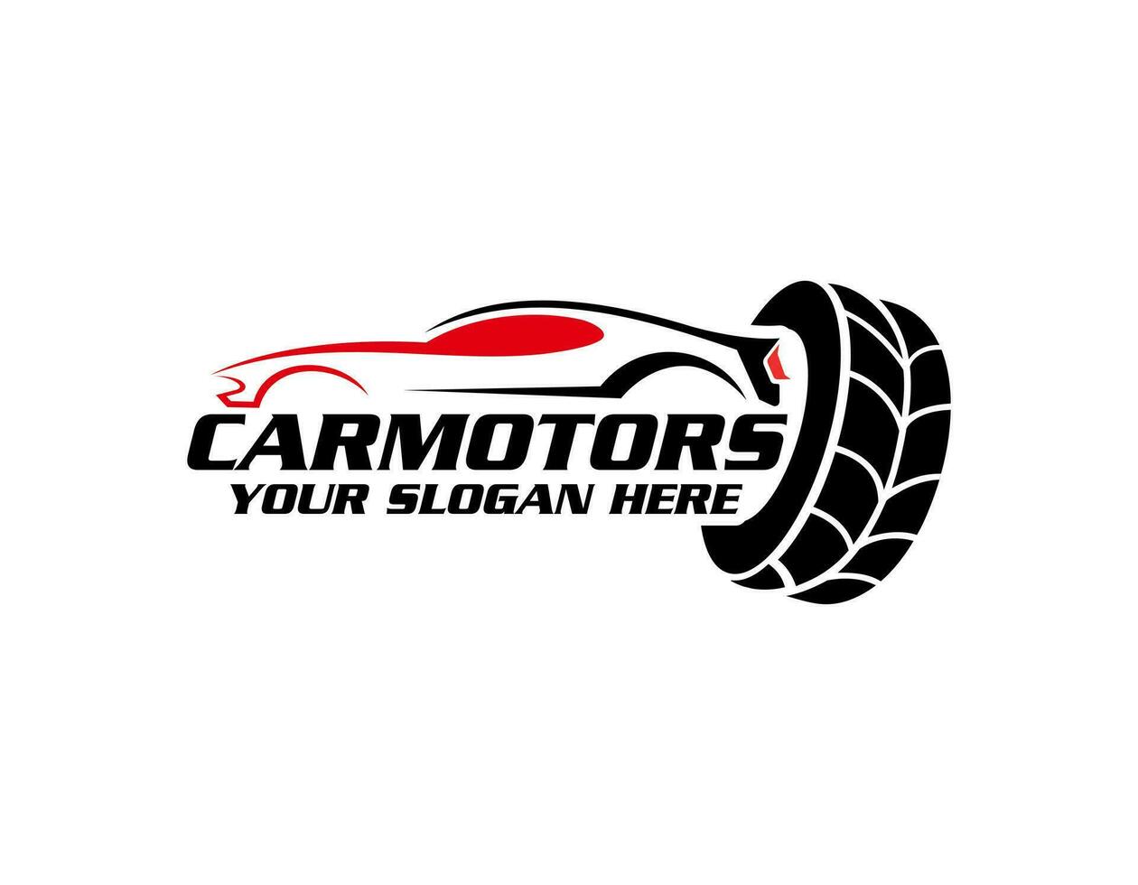 Sports carMotor vehicle dealership emblems. Auto silhouette garage symbols. vector