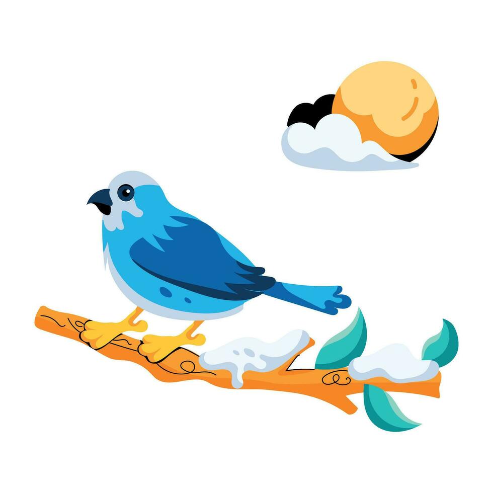 Trendy Sparrow Concepts vector