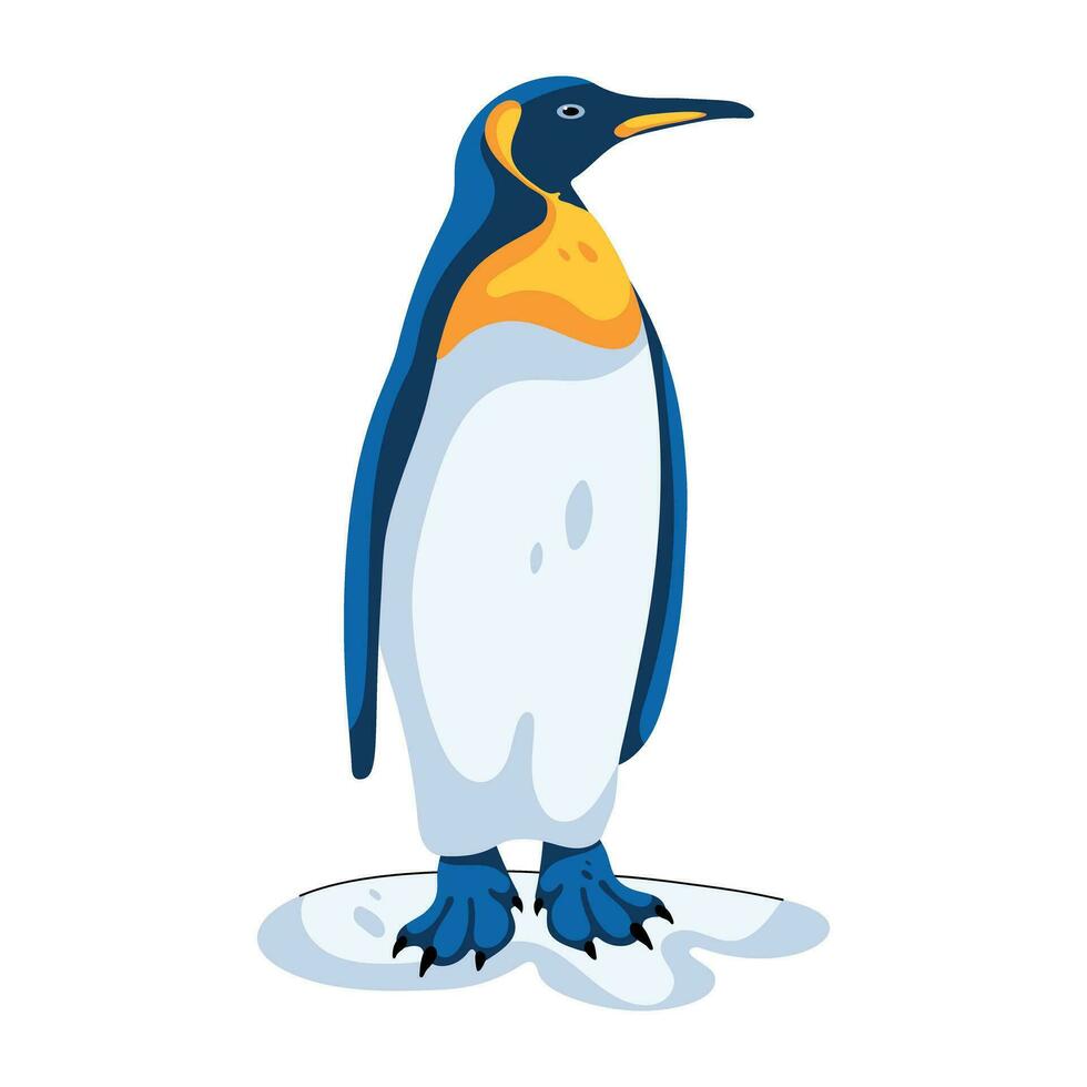 Trendy Cute Penguin vector