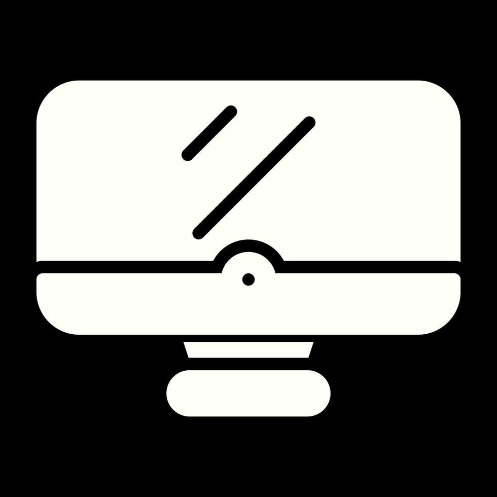 Desktop computer Vector Icon