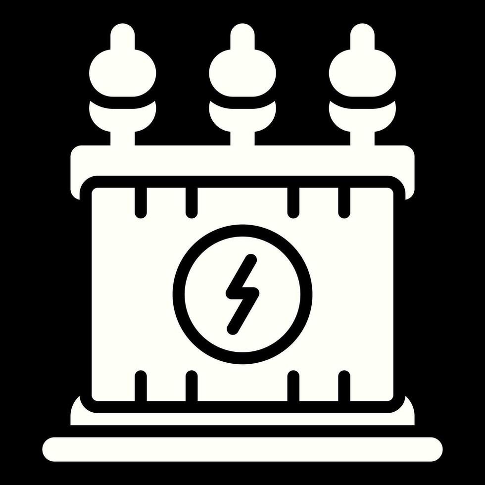 Power Transformer Vector Icon