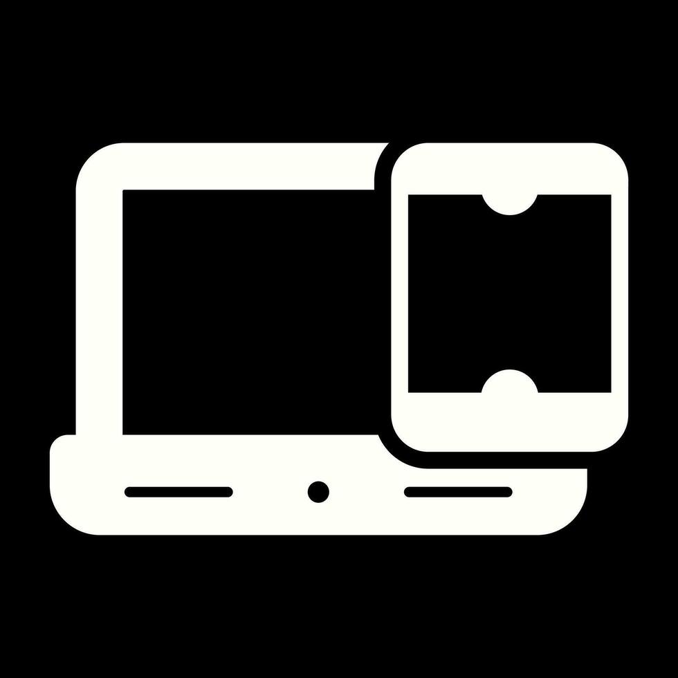 Smartphone with laptop Vector Icon