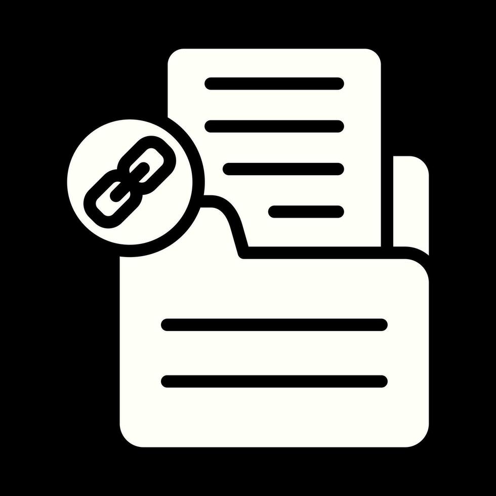 Document Link Vector Icon