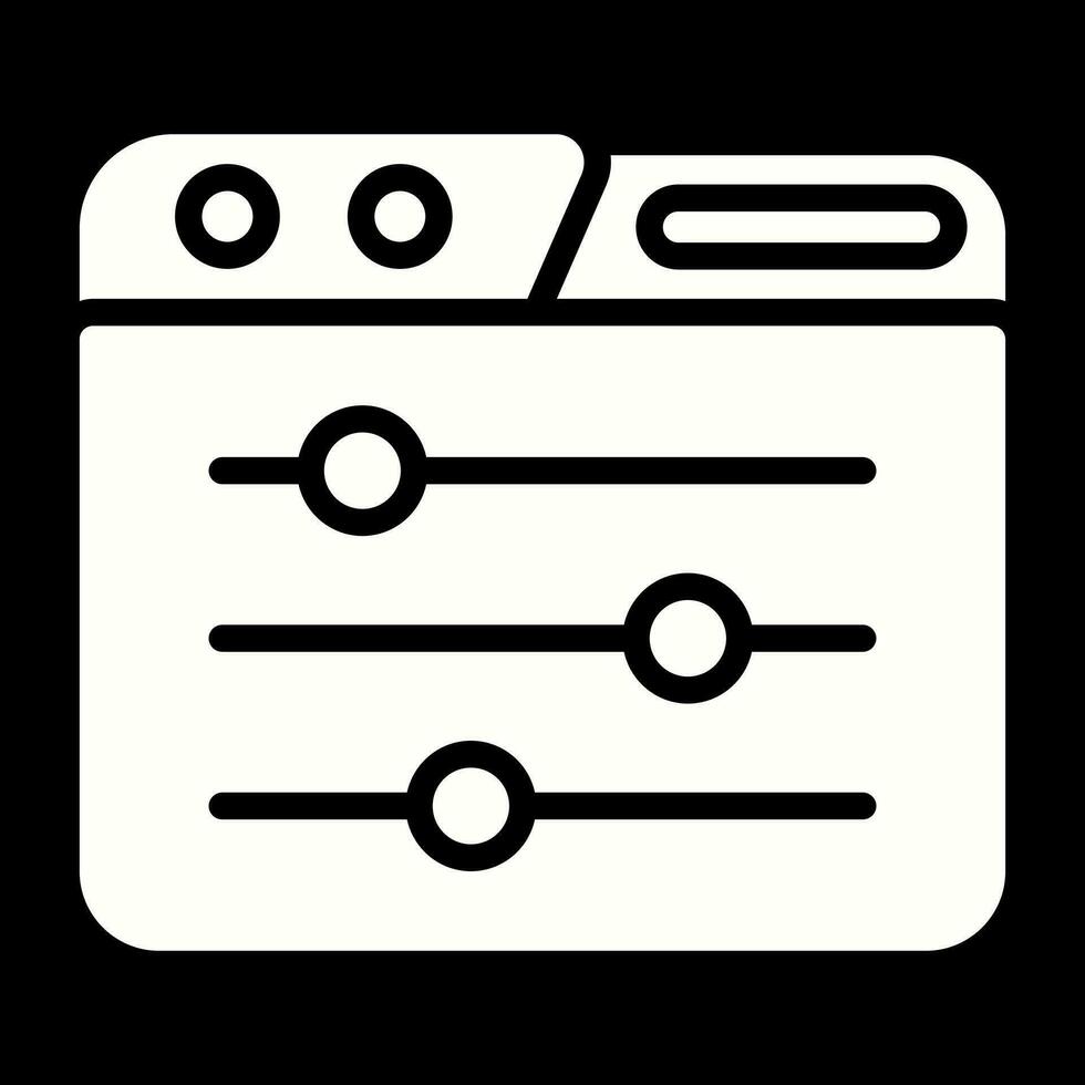 Control Panel Vector Icon