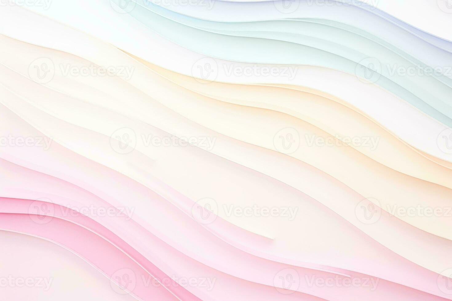 Abstract geometric shape with pastel background, Generative AI illustration photo