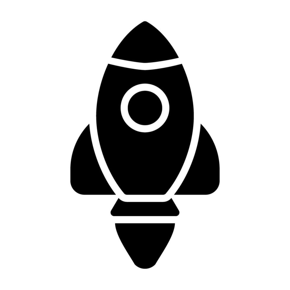 Rocket Lunch Vector Icon