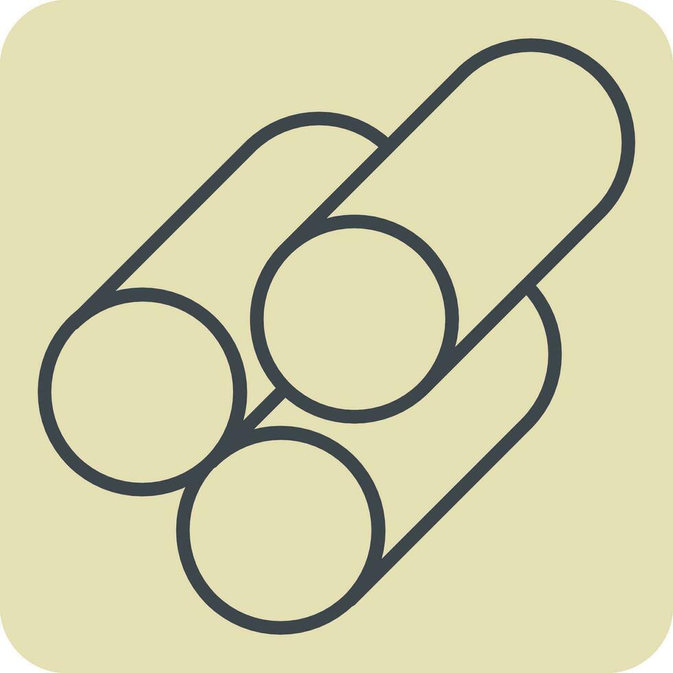 Icon Material. related to Building Material symbol. hand drawn style. simple design editable. simple illustration vector