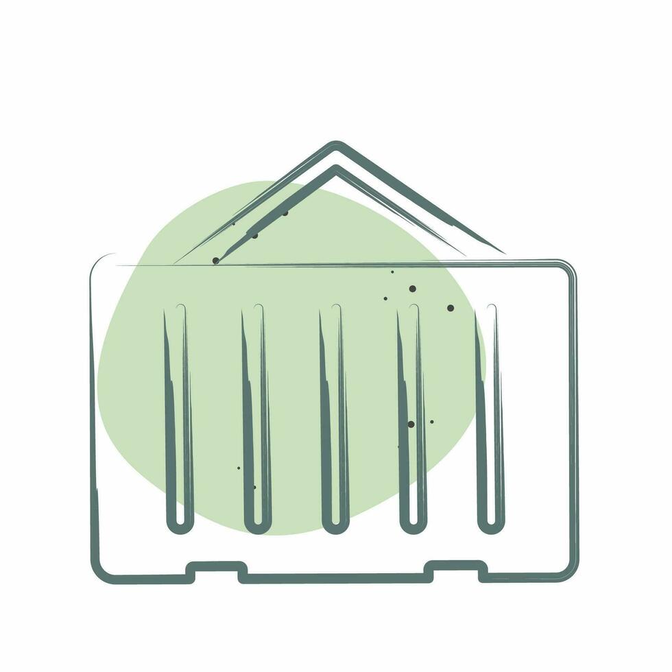 Icon Container. related to Building Material symbol. Color Spot Style. simple design editable. simple illustration vector