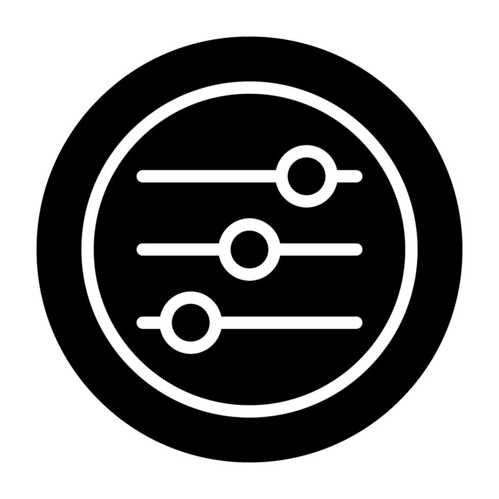 Settings Sliders Vector Icon