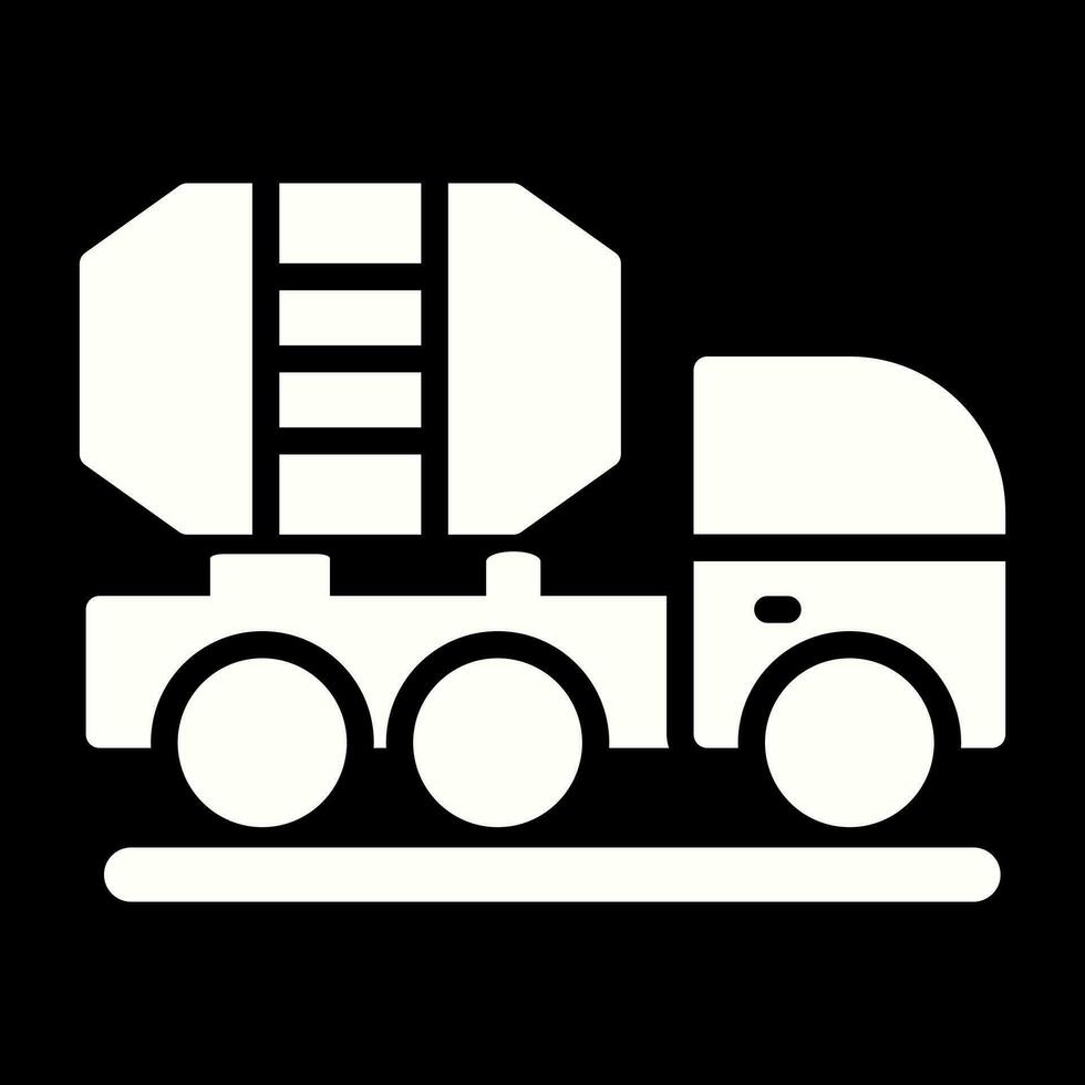 Mixer Truck Vector Icon