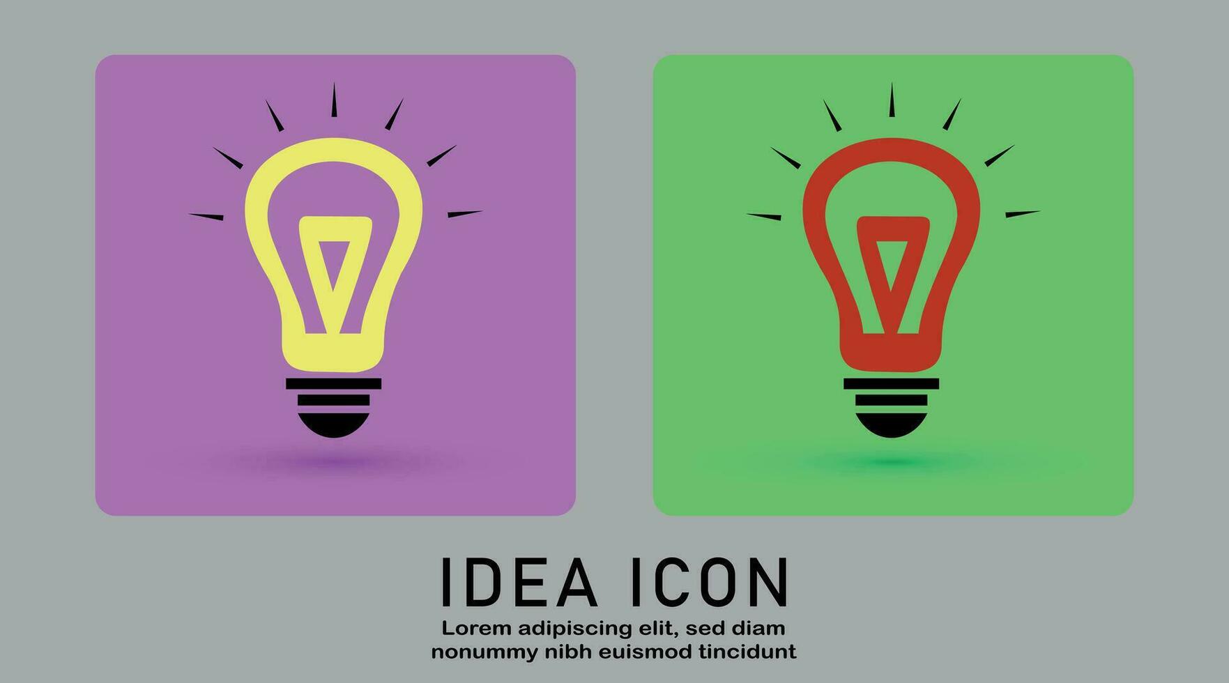 Thinking symbol, idea icon, energy icon, creative idea, inspiration concept with light bulb vector. vector