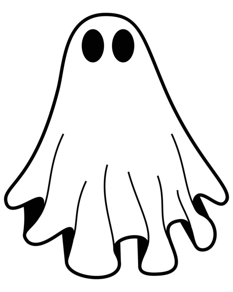 cute halloween ghosts illustration vector