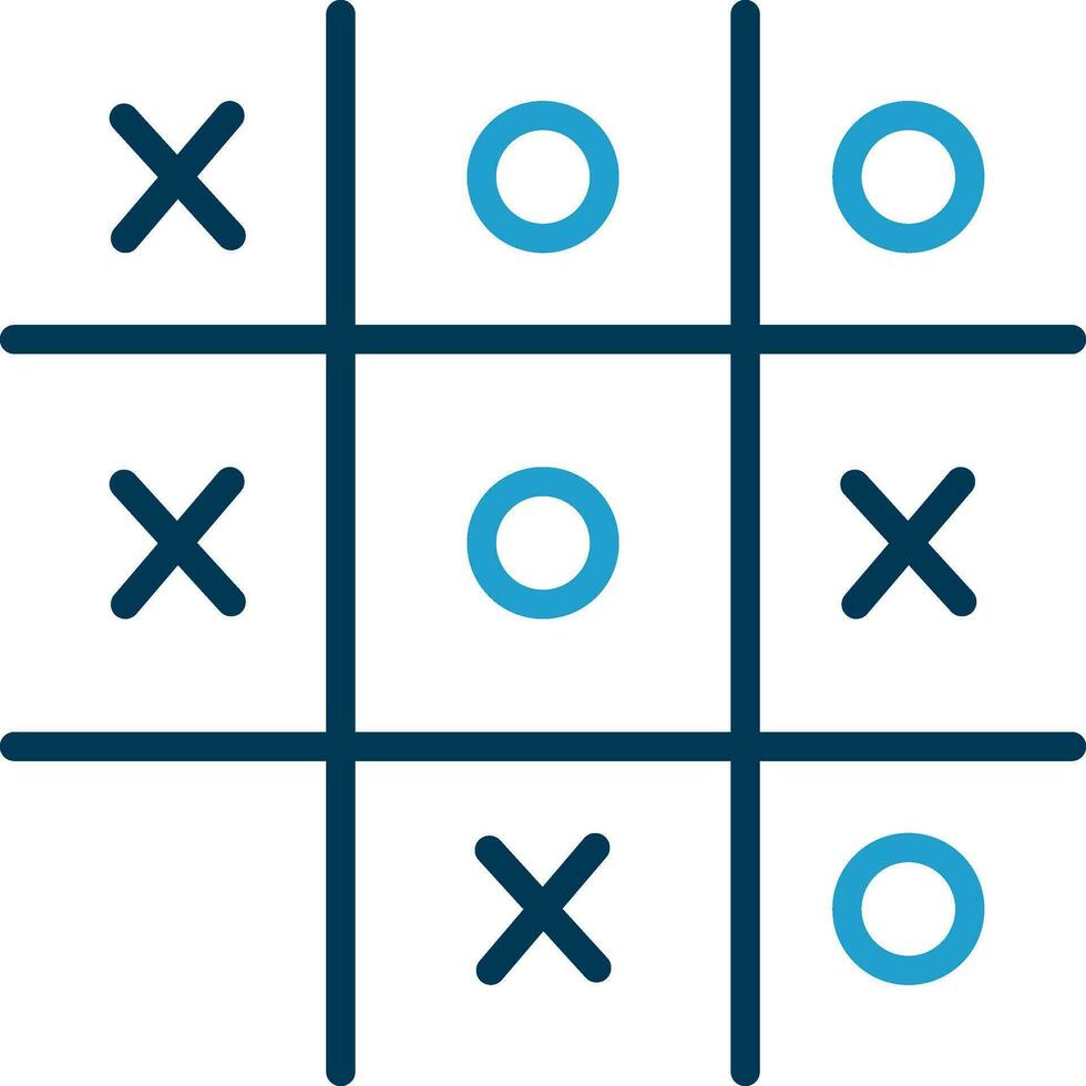 Tic Tac Toe  Vector Icon Design