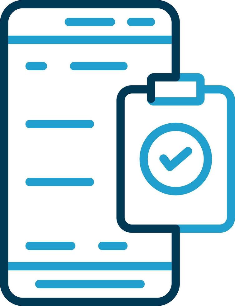 Mobile Check List  Vector Icon Design