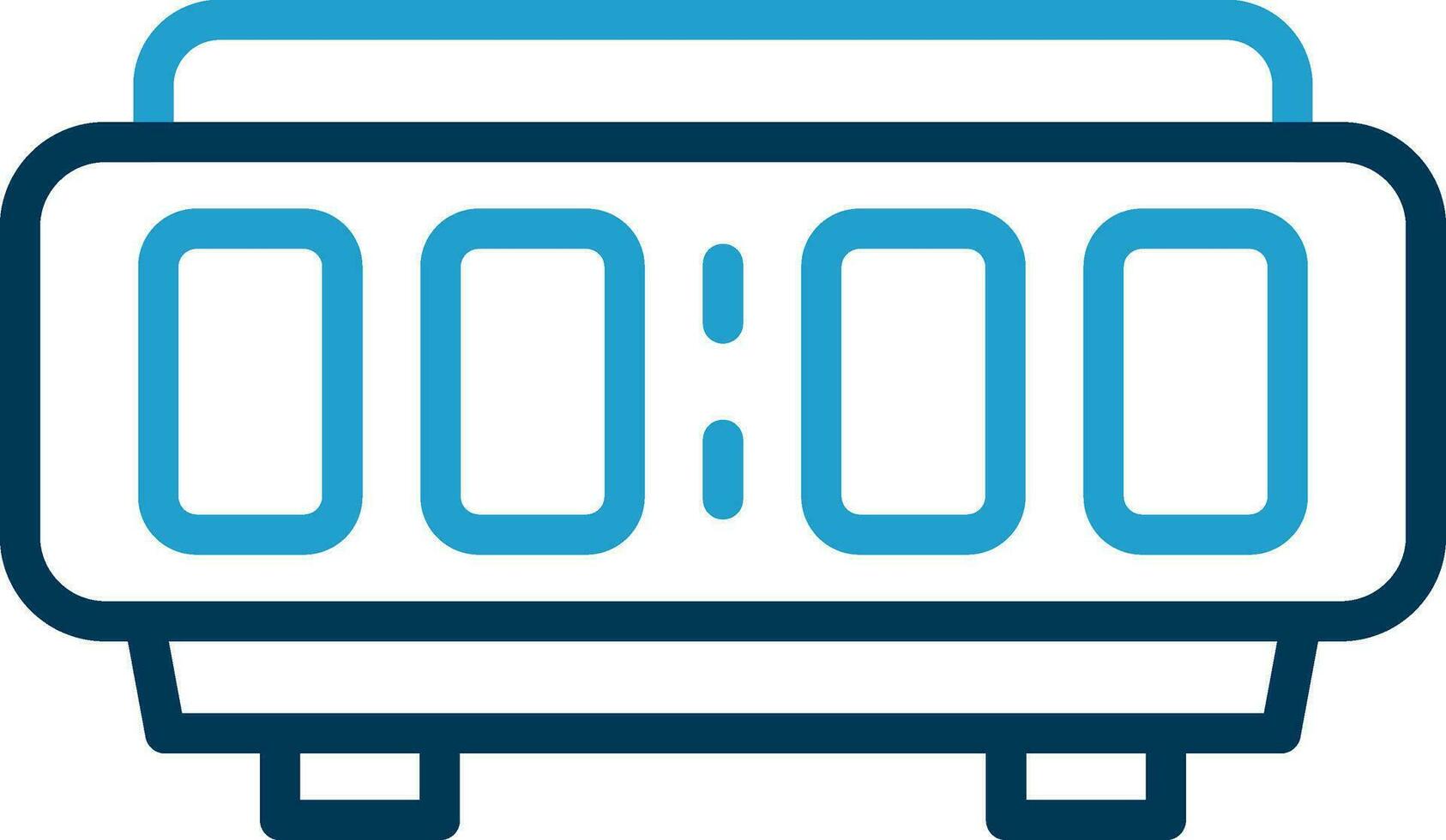 Digital Alarm Clock  Vector Icon Design