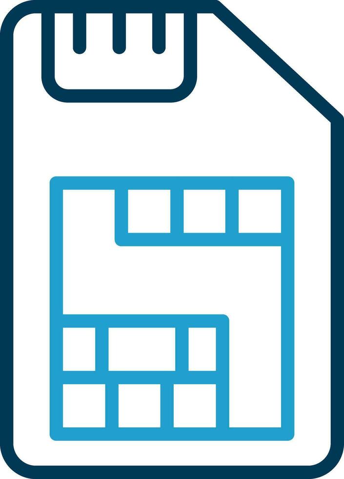 Sim Card  Vector Icon Design