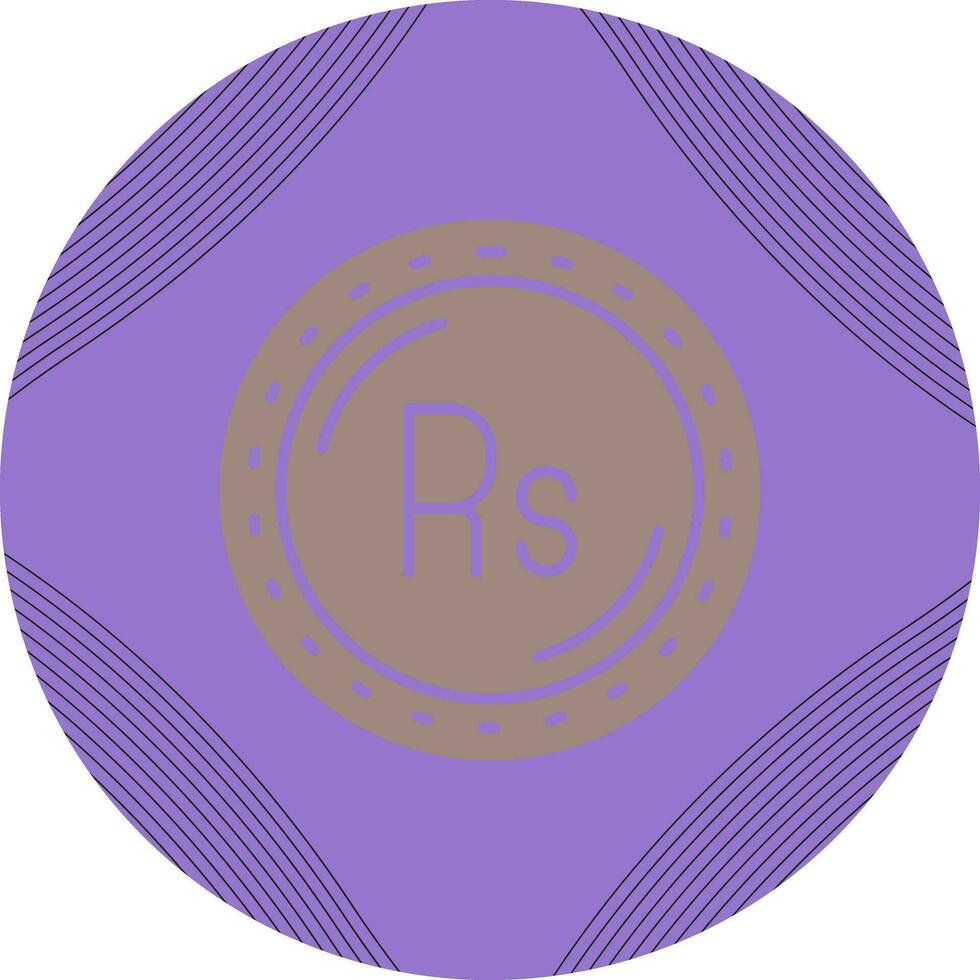 icono de vector de moneda rupia