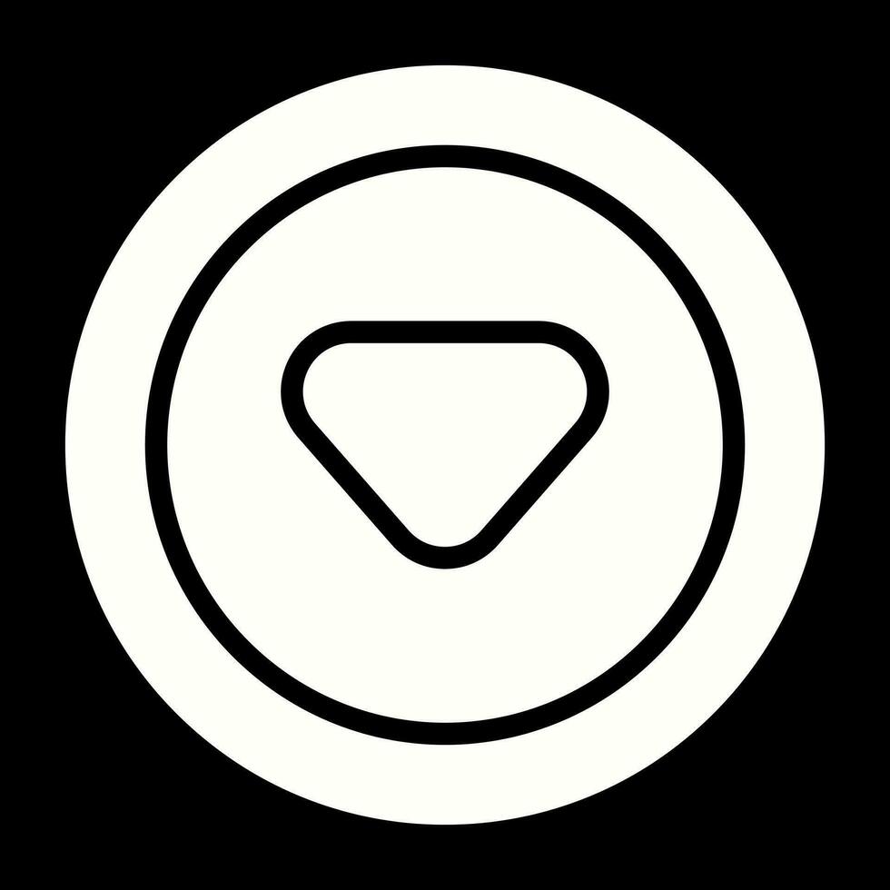 Caret Down Vector Icon